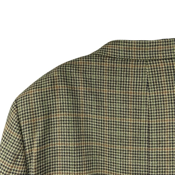Lauren Ralph Lauren Lambswool Houndstooth Blazer 42L Sport Coat Jacket Preppy - Picture 15 of 16